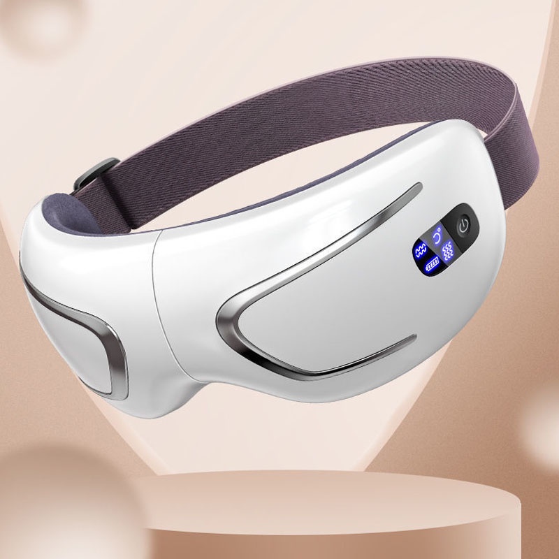 Máy massage mắt thái dương cải thiện giấc ngủ, máy mát xa mắt không dây kết nối bluetooth hỗ trợ giảm nhức mỏi mắt NPR65