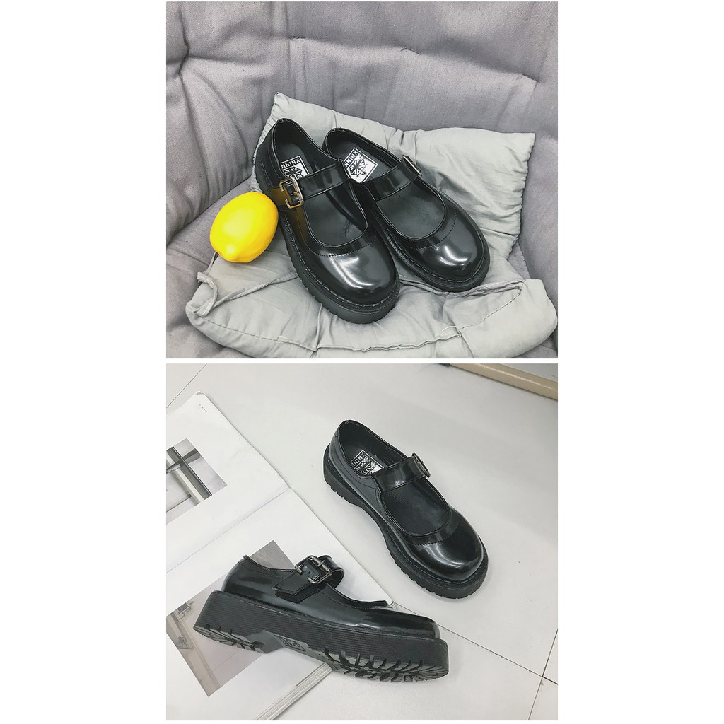 Giày búp bê Lolita nữ quai ngang đế xuồng học sinh Nhật Bản