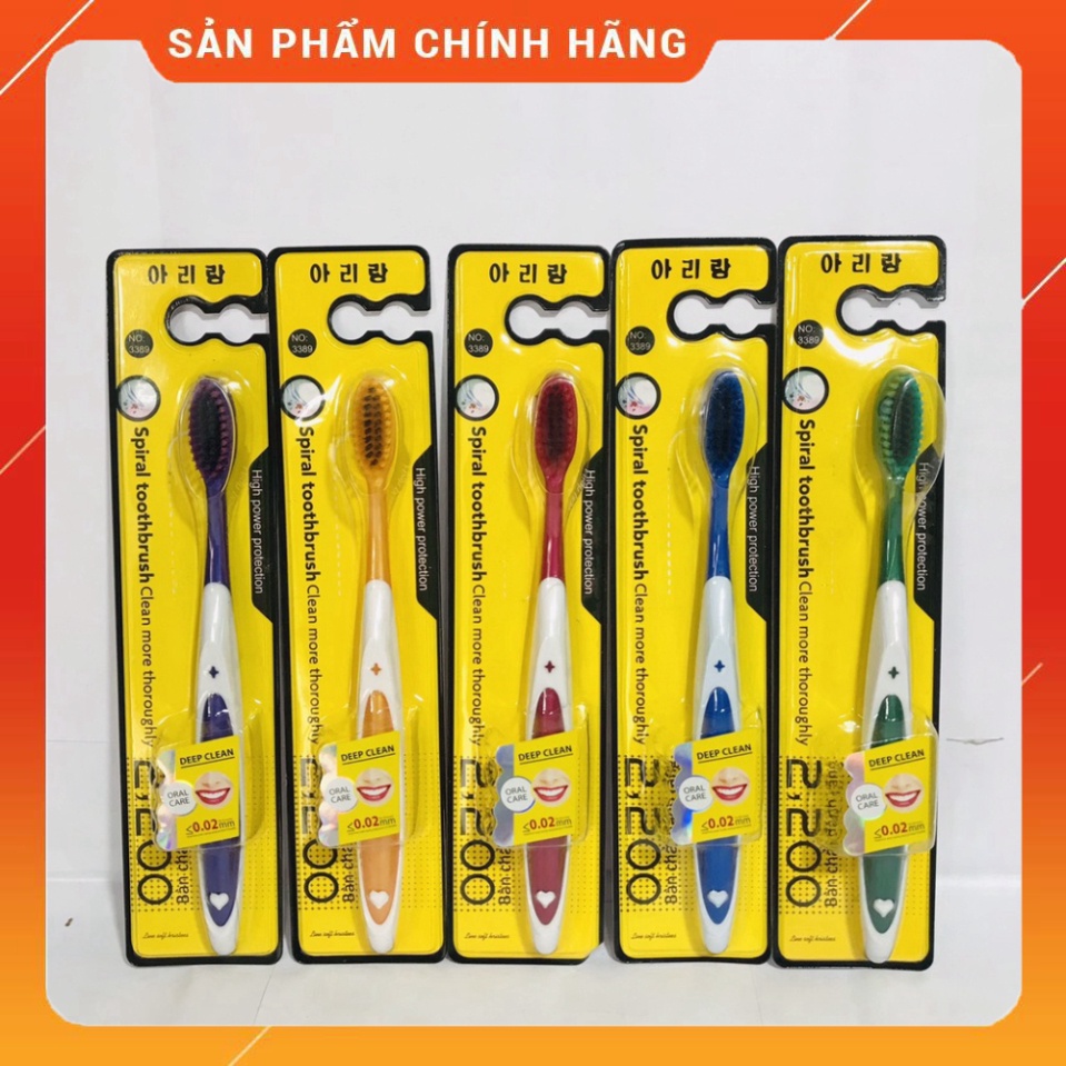 Bàn chải HÀN QUỐC lông mềm Hàng chuẩn ( giao màu ngẫu nhiên)