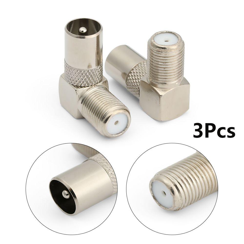 Set 3 Đầu Chuyển Đổi Dữ Liệu Từ F Female Sang Male TV 90 Độ Mới