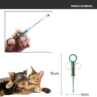 Xilanh Dụng cụ đút thuốc chó mèo, Ống bơm hỗ trợ thú cưng uống thuốc / sữa / nước dài 15 cm