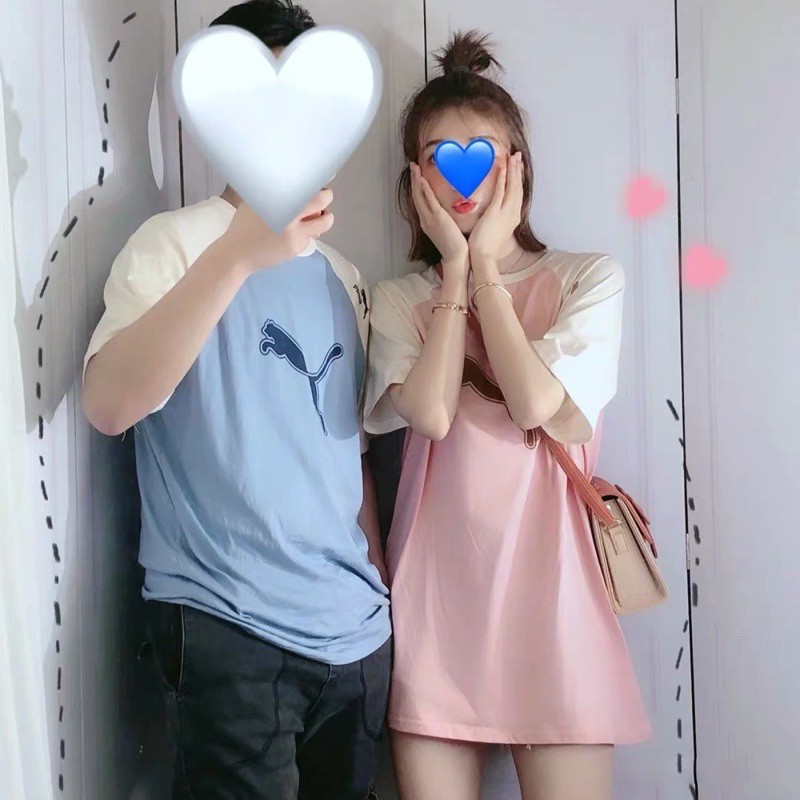Áo phông phối 2 màu