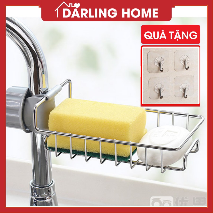 Kệ Đựng Đồ Rửa Chén, Giá Để Đồ Rửa Bát Inox Tiện Lợi Darling Home