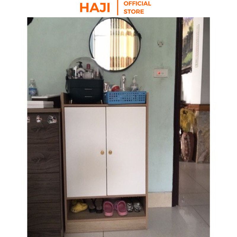 Tủ giày gỗ HAJI 4 tầng thông minh chống ẩm bền đẹp phong cách Hàn Quốc A108