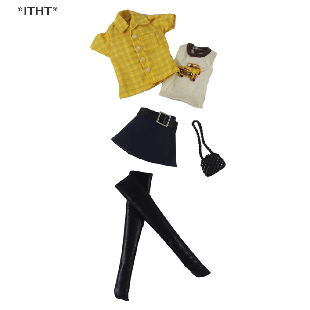 Bộ 4 Túi Xách / Chân Váy Cho Búp Bê 30cm Tỉ Lệ 1 / 6