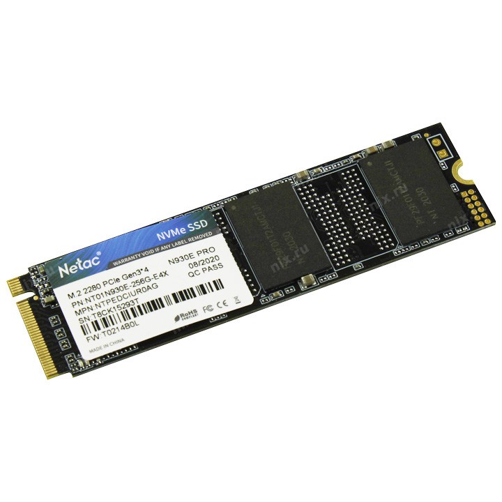Ổ cứng SSD M.2 PCIe NVMe Netac N930E Pro 128GB 256GB - bảo hành 3 năm - SD67 SD71