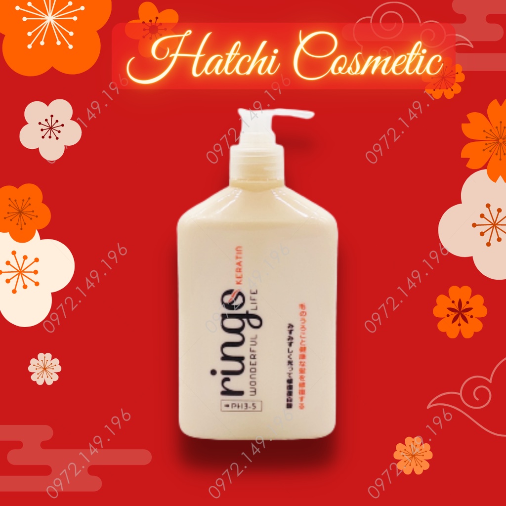 Hấp siêu phục hồi hư tổn Ringo Keratin 550ml[Drop1]