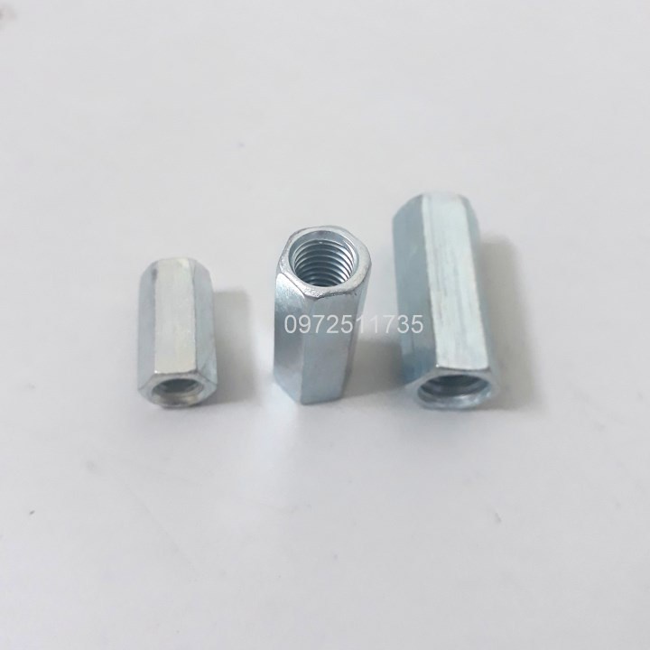 Ống nối ty ren, nối thanh ren lục giác M12 túi 20c