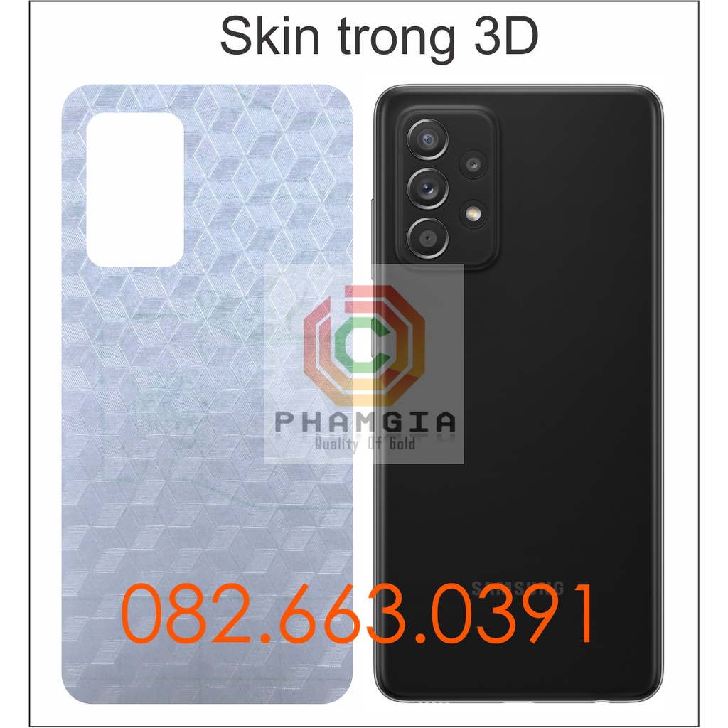 Miếng dán mặt lưng skin carbon Samsung A52 (4G/5G) / A72 (4G/5G)
