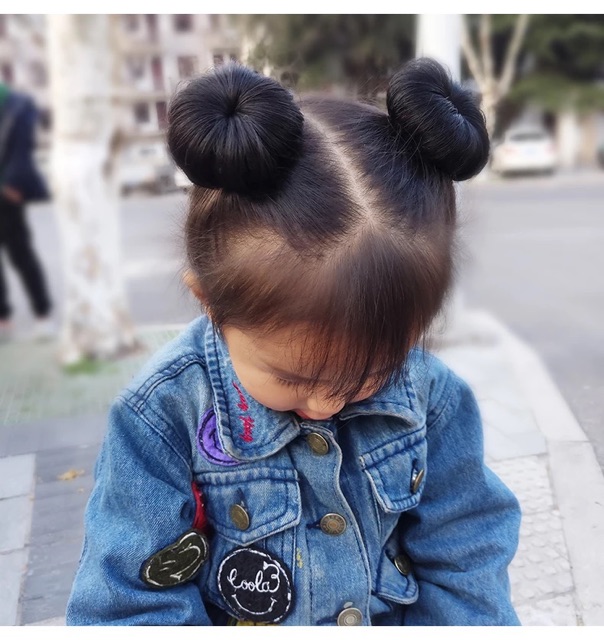 Búi tóc giả baby
