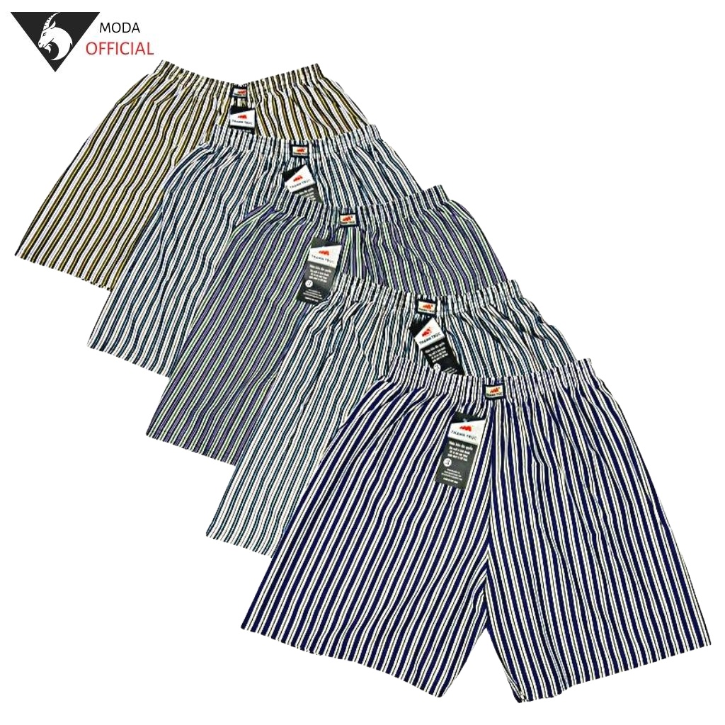 Quần đùi sọc kẻ combo 8 cái - Quần đùi nam MODA mặc nhà, mặc ngủ thoáng mát 5 size từ M-3XL
