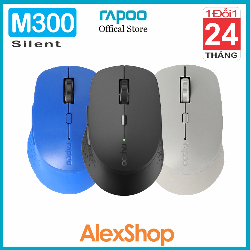 [Chính Hãng] Rapoo M300 Silent Chuột Không Dây - Bh 2 Năm 1 Đổi 1