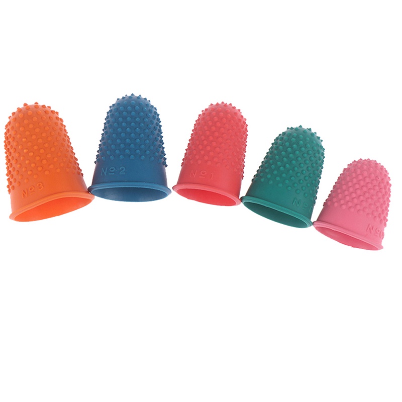 Bộ 5 Dụng Cụ Bảo Vệ Ngón Tay Bằng Cao Su Khi Chơi Thể Thao
