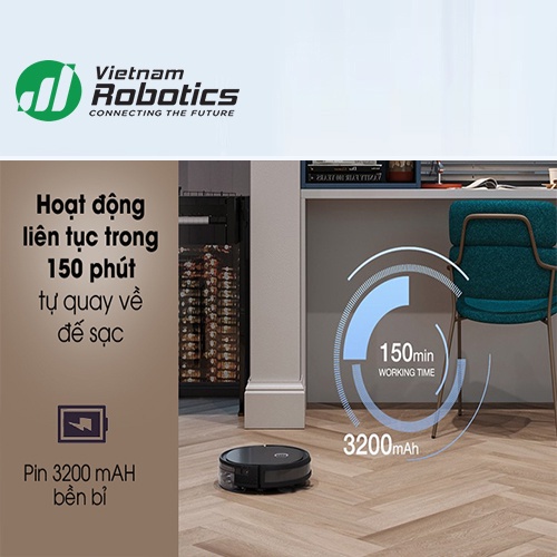 Robot hút bụi lau nhà Ecovacs Deebot U2 Pro Bản Quốc Tế, Bảo Hành 24 Tháng