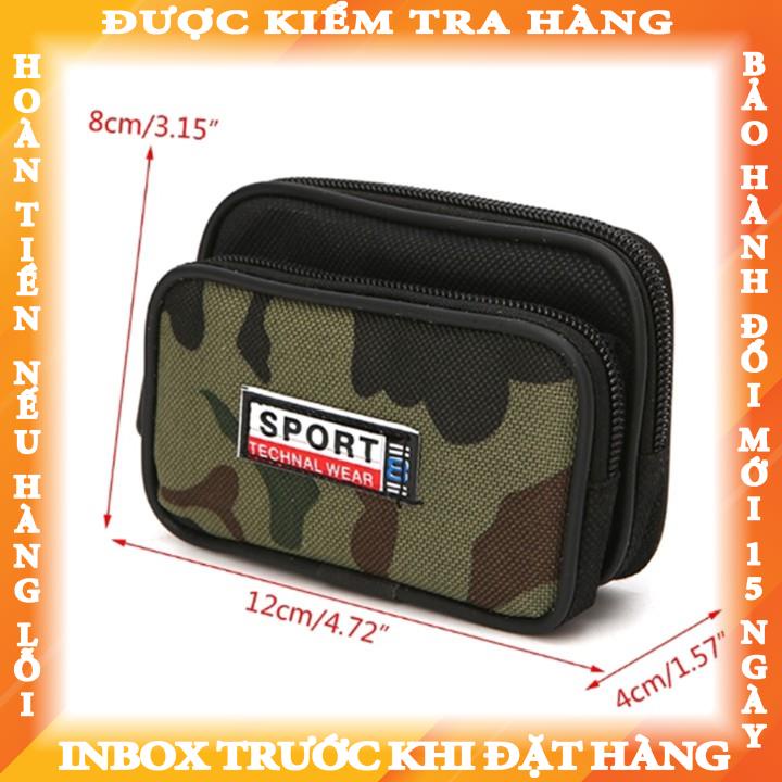 Túi đeo thắt lưng Mini Sport họa tiết rằn amnguyen