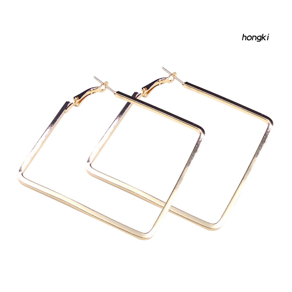 Đôi bông tai dáng dài hình vuông thời trang cho nữ