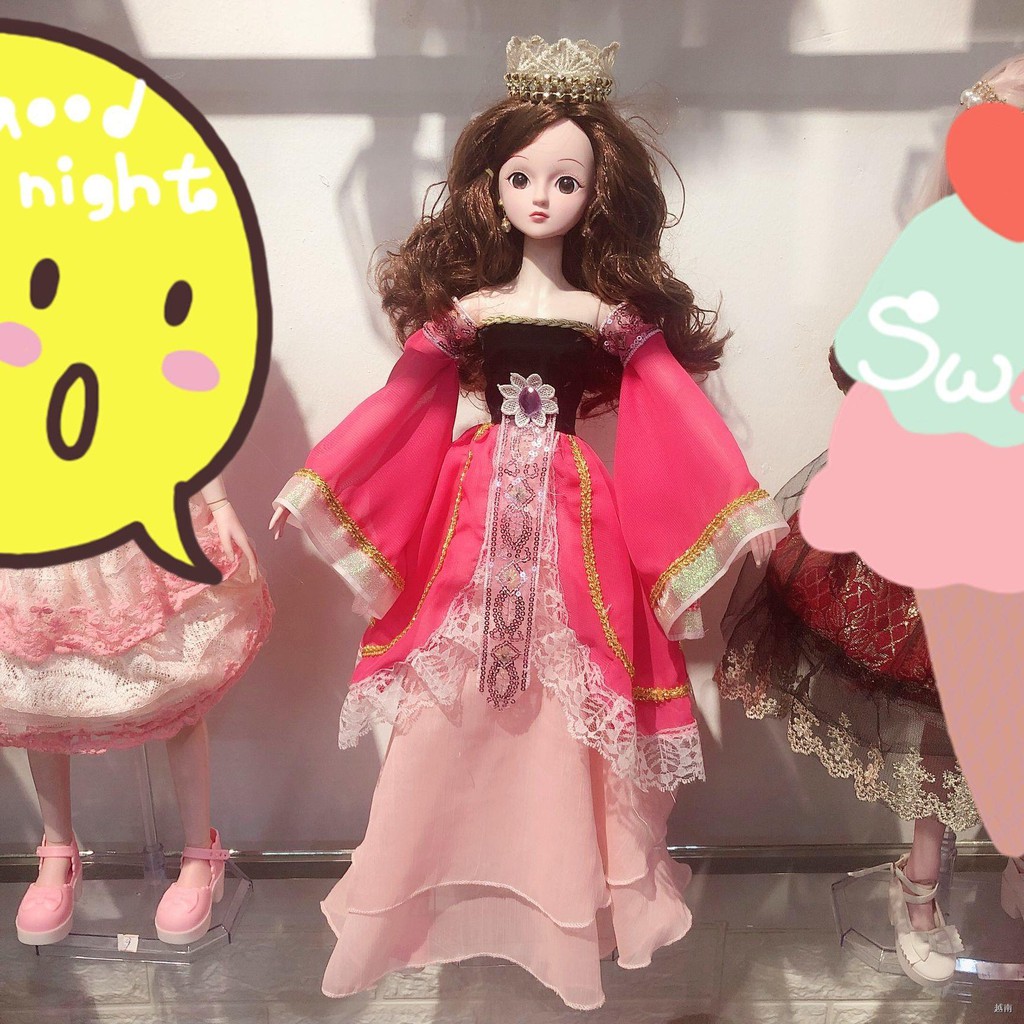 ℡㍿quần áo búp bê 45cm Barbie Công chúa nhỏ 45cm60cm bjd để chơi với