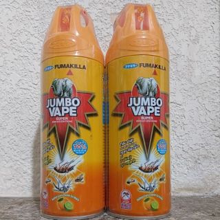 Xịt côn trùng, xịt muỗi JUMBO VAPE 600ml hương cam chanh tự nhiên