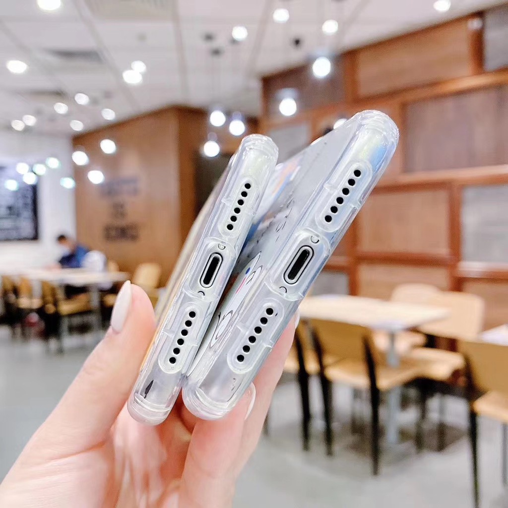 Ốp điện thoại mềm trong suốt họa tiết hoạt hình cún tai lớn 3D cho iPhone 11 11 Pro 11 Pro Max X XS XR XS Max 7 8 Plus | BigBuy360 - bigbuy360.vn