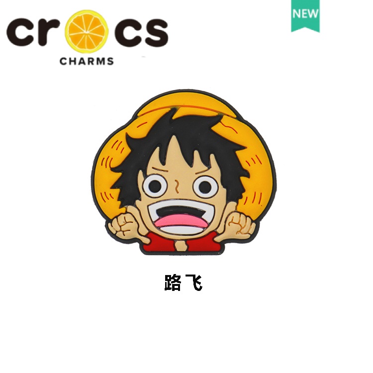 Phụ Kiện Trang Trí Hình Giày crocs jibbitz Trong Phim Hoạt Hình One Piece