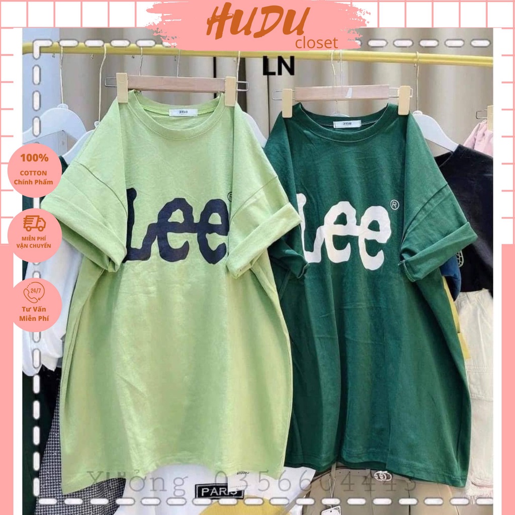 Áo Thun Phông Cotton 3158 Nam Nữ Form Rộng Unisex Chất Cotton Khô In Chữ Lee