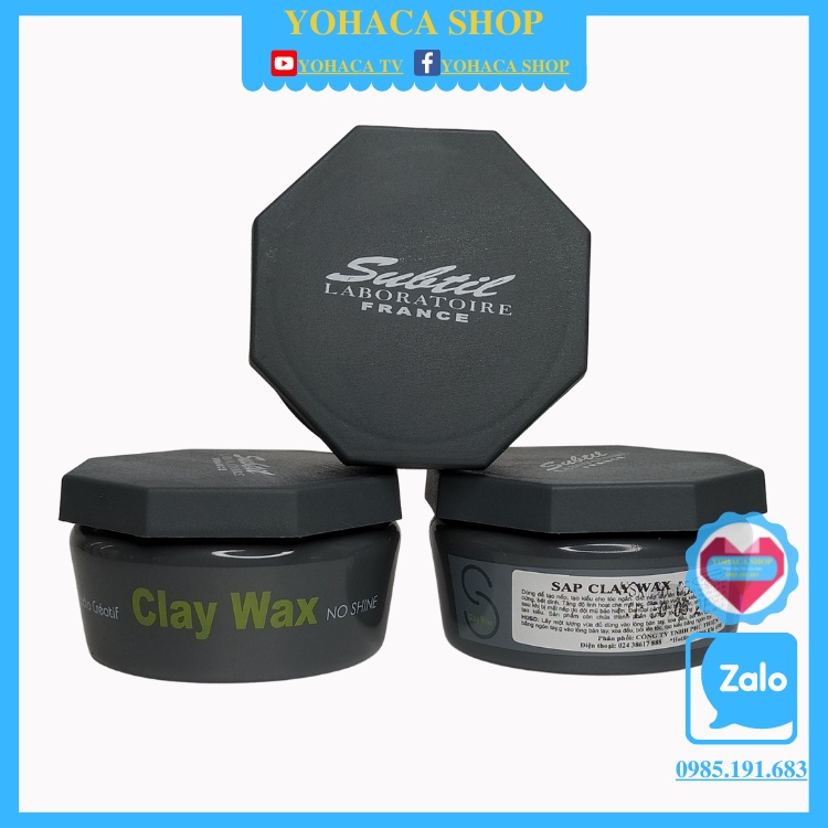 [Chính hãng]Sáp Vuốt Tóc Subtil Clay Wax 100gr