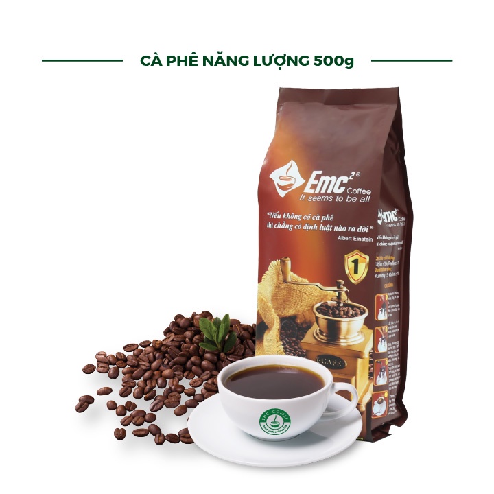 Cà phê năng lượng EMC - cà phê rang xay nguyên chất tự nhiên
