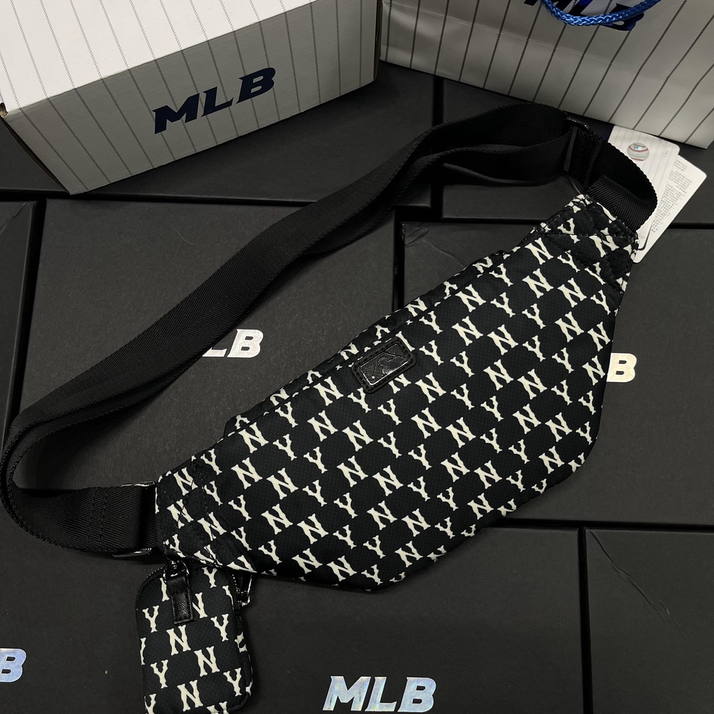✅ [ FELIX CHUẨN 1:1] Túi bao tử MLB Monogram Hip Sack New York Yankees [3AHSM012N-50BKS] | MẪU MỚI NHÁT| BÁN CHẠY NHẤT