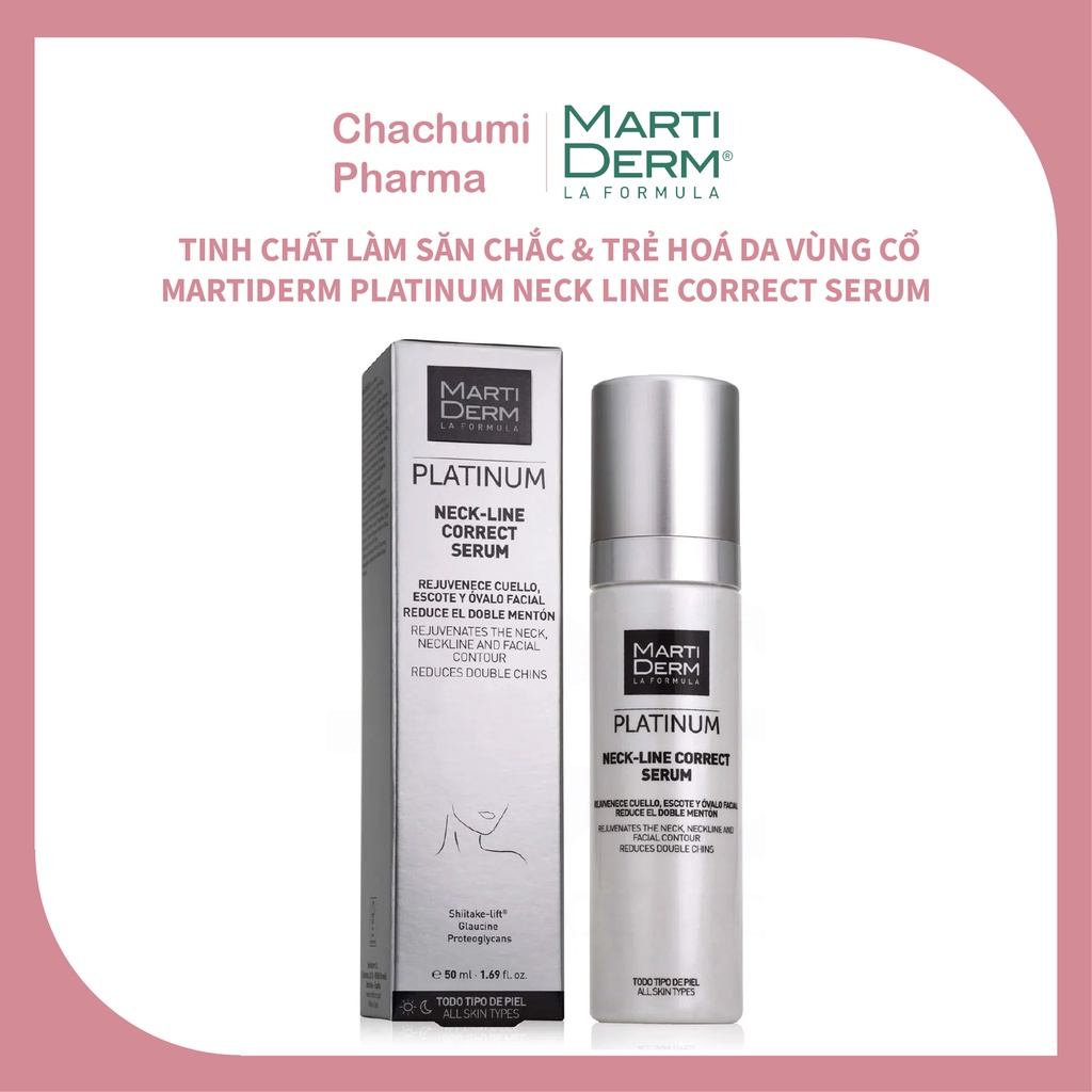 Tinh chất làm săn chắc và trẻ hoá da vùng cổ - martiderm platinum neck line correct serum