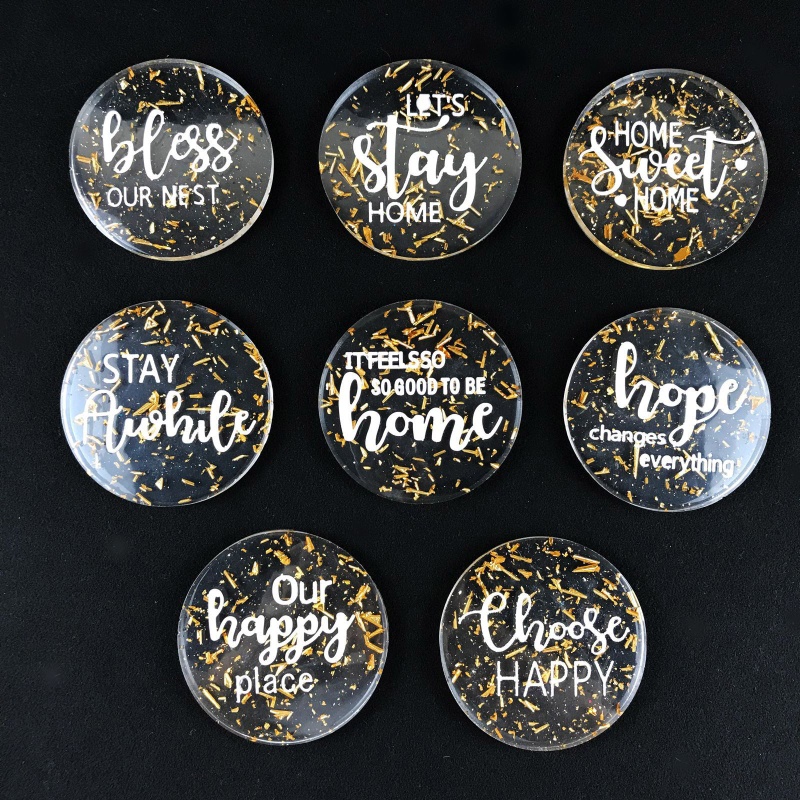 Bộ Khuôn Silicone Làm Đế Lót Ly Hình Tròn DIY