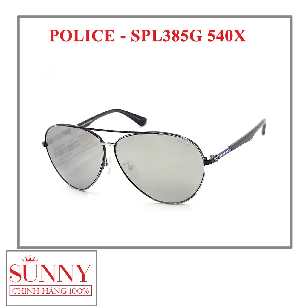 Kính mát nam nữ thời trang Police SPL385G chính hãng