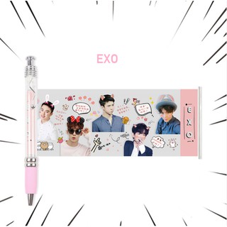 Bút viết kèm ảnh idol EXO, Chanyeol, Baekhyun
