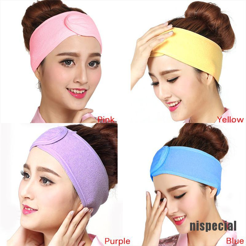 Băng đô quấn mềm mại có thể điều chỉnh thuận tiện trang điểm làm đẹp