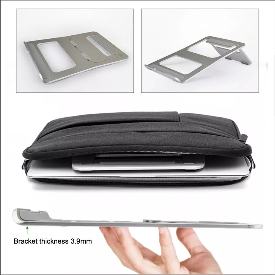 Giá đỡ tản nhiệt laptop/ máy tính bảng D7, phụ kiện đế đỡ tản nhiệt với chất liệu hợp kim nhôm nhỏ gọn, tiện lợi