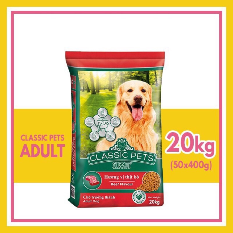 Thức ăn cho chó Classic pet 20kg - Hạt cho chó