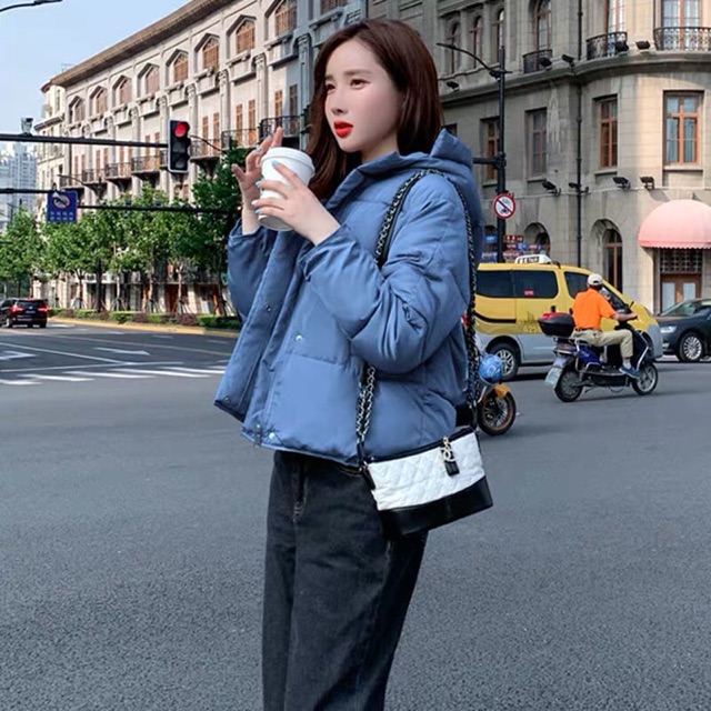 Áo phao nữ dáng ngắn siêu kute🥰 sẵn hàng xanh ,trắng s,m
