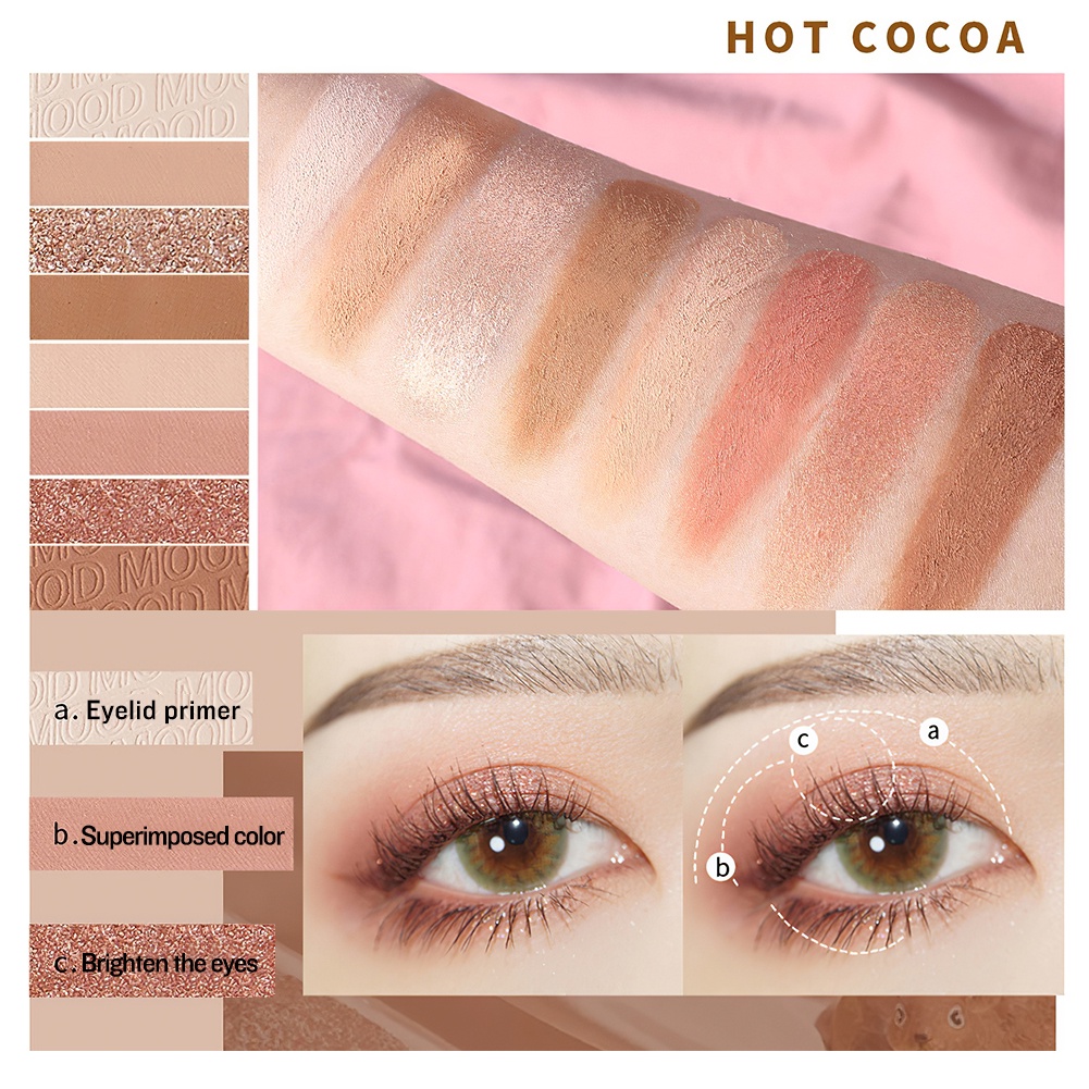 (Hàng Mới Về) Bảng Phấn Mắt Gecomo 8 Màu Sắc Hiệu Ứng Lì / Ánh Ngọc Trai Thời Trang | BigBuy360 - bigbuy360.vn