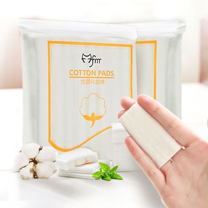 Bông tẩy trang cao cấp 3 lớp💥Freeship💥Chất liệu Cotton thấm hút tốt,không bị bung sợi trong quá trình sử dụng
