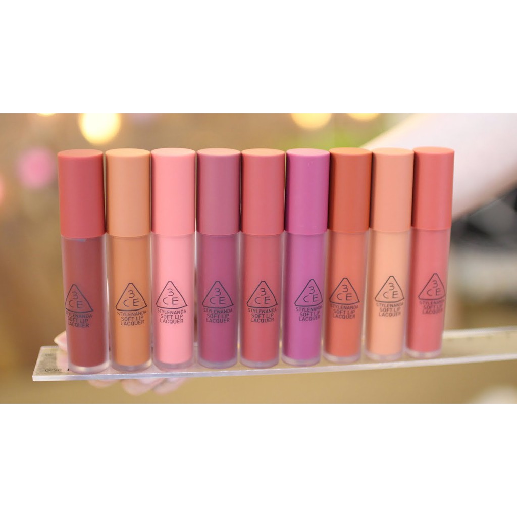 Son Kem 3CE Soft Lip Lacquer Hàn Quốc Màu Mới