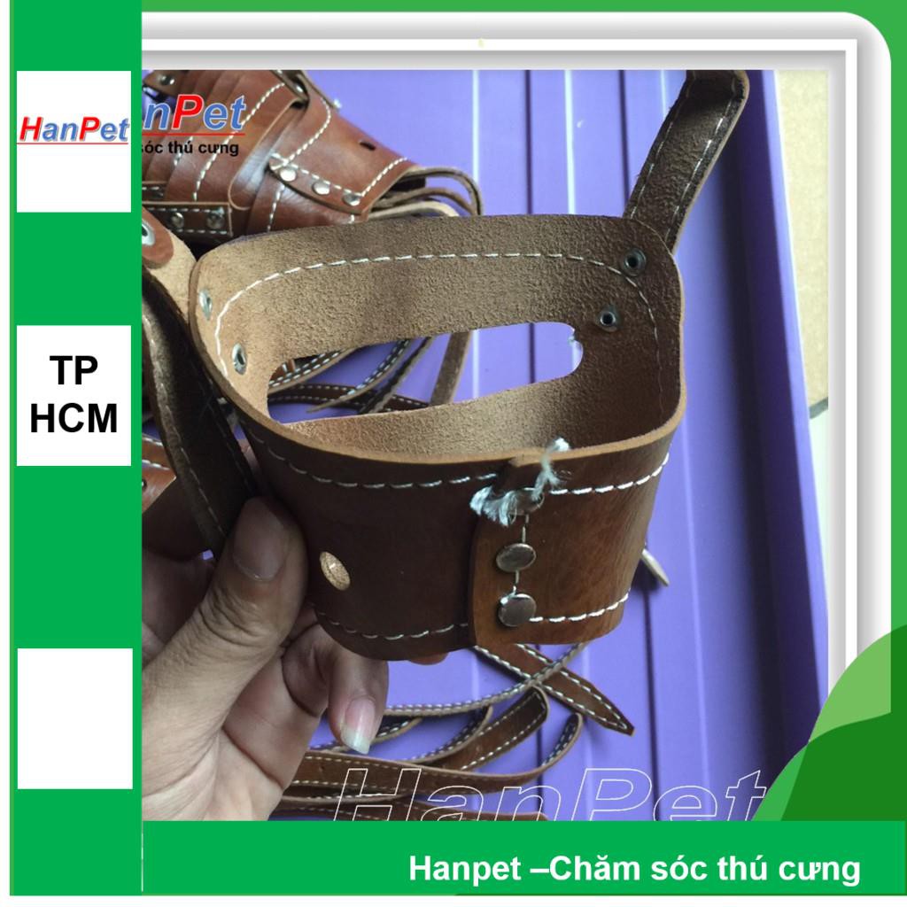 HCM- Rọ mõm chó da loại mõm dài (có 4 size tùy thuộc chu vi mõm)