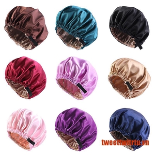 Mũ Trùm Tóc Bằng Lụa Satin Điều Chỉnh Được Chăm Sóc Tóc Khi Ngủ