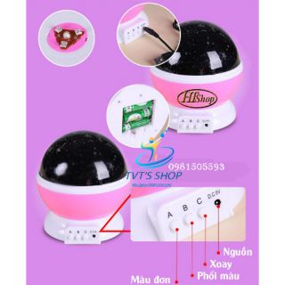 [HOT] ĐÈN CHIẾU SAO XOAY 360 ĐỘ NHẬP KHẨU