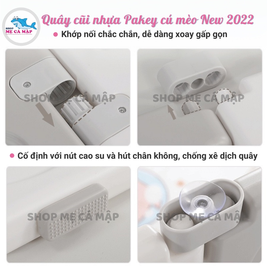 [Kèm bóng rổ] Quây cũi bóng nhựa liên hoàn 8 món Full set Pakey Cú mèo, bản nâng cấp mới nhất