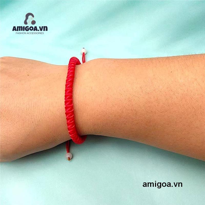 ✨✨Vòng Đeo Tay Bện Dây Màu Đỏ May Mắn Cho Nam Nữ