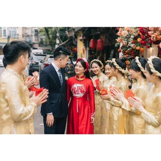 Áo dài cưới 2tà (tây thi)