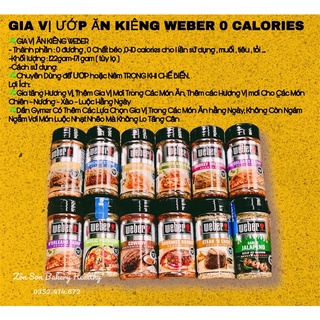 GIA VỊ ƯỚP ĂN KIÊNG WEBER 0 CALORIES ƯỚP