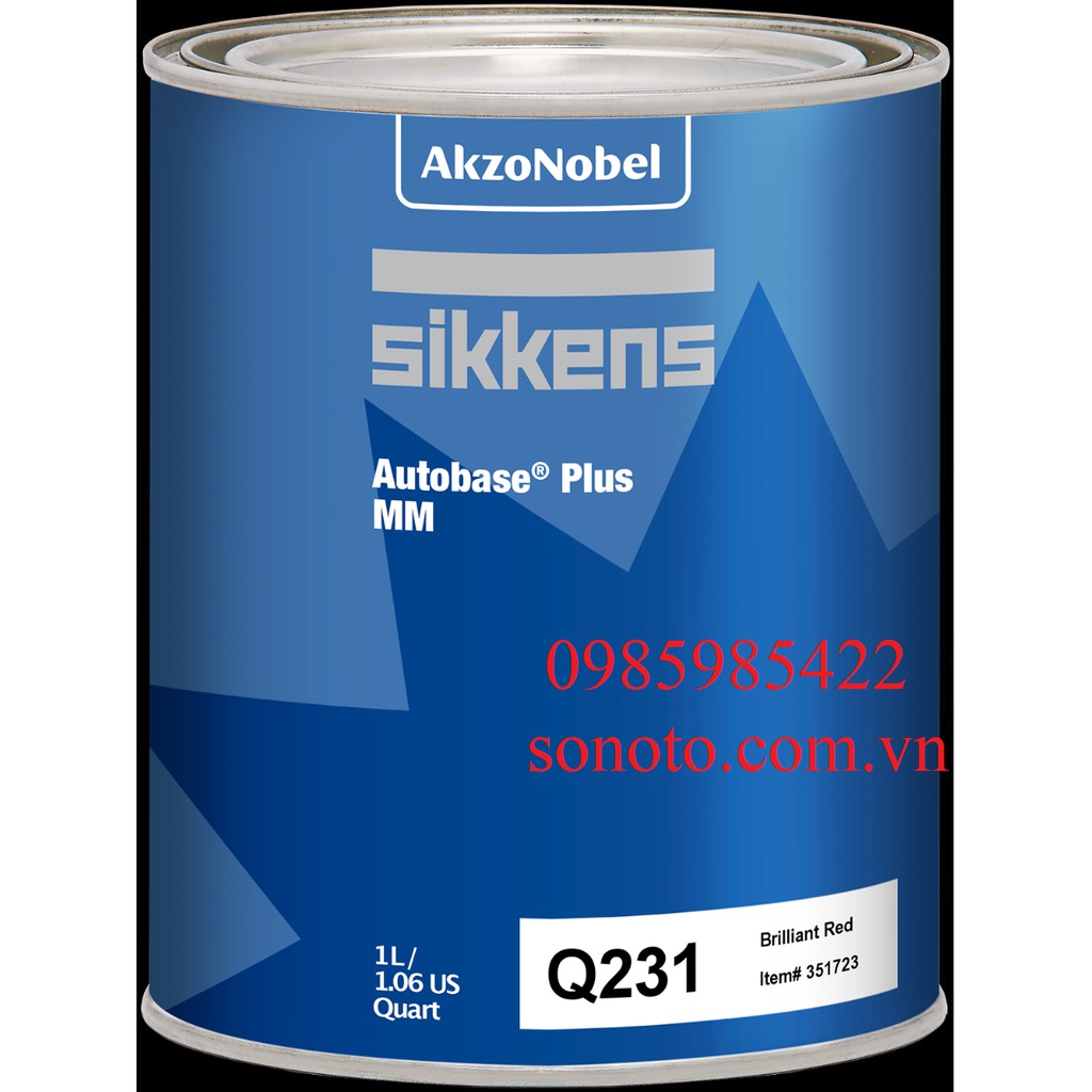 Q231 Sơn gốc màu đỏ rực hãng Sikkens - Akzo Nobel lon 1 Lít SONQUANGPHU422