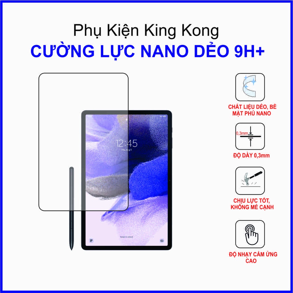 Cường lực SAMSUNG GALAXY TAB 3V Cường lực nano dẻo 9H+