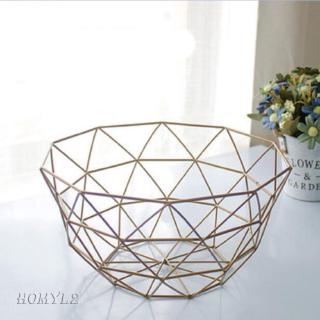 Fruit Basket Durable Metal Fresh Fruit Baskets Apple Oranges Storage Bowl L