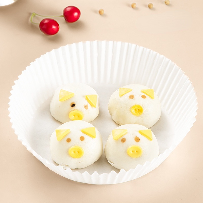 Giấy Lót Nồi Hấp Chống Dính Hình Tròn Dùng Một Lần